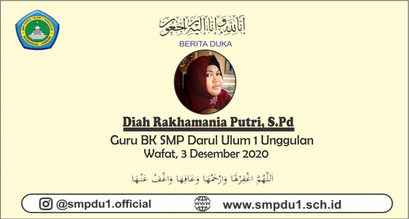 Sugeng Tindak Bu Diah R. Putri ( BK ) SMP Du 1