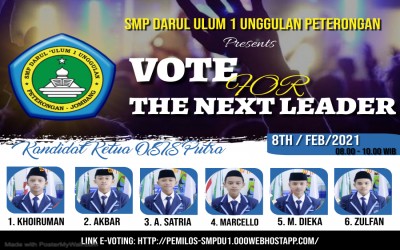 Belajar Demokrasi Melalui Pemilihan OSIS SMP Darul Ulum 1 Unggulan Peterongan