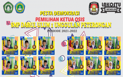 DAFTAR KANDIDAT CALON KETUA OSIS SMP DARUL ULUM 1 UNGGULAN PETERONGAN