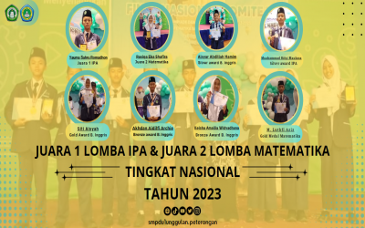 JUARA 1 LOMBA IPA & JUARA 2 LOMBA MATEMATIKA TINGKAT NASIONAL TAHUN 2023